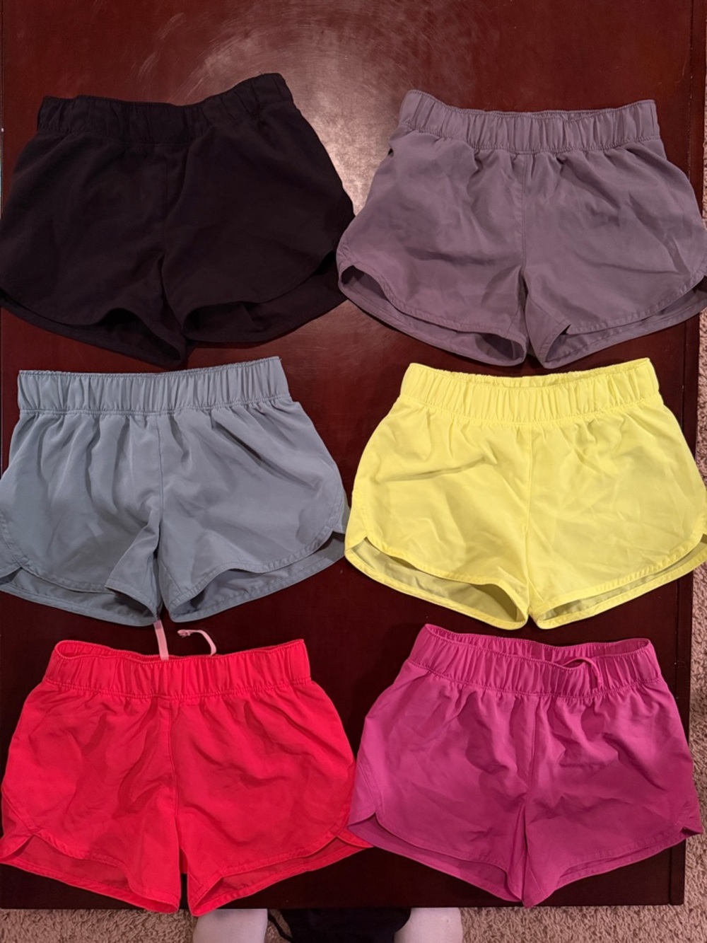 Lot of 6 pair of girls size medium (8) Old Navy dolphin hem shorts